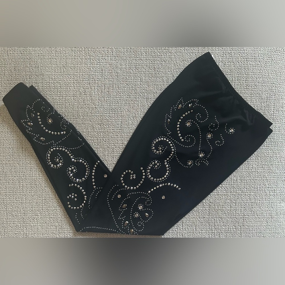 Venus Embellished Black Leggings Size Small Great Condition🖤